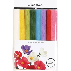 Creativ Company Crêpepapier Standaard Kleuren, 8 Vellen Discount