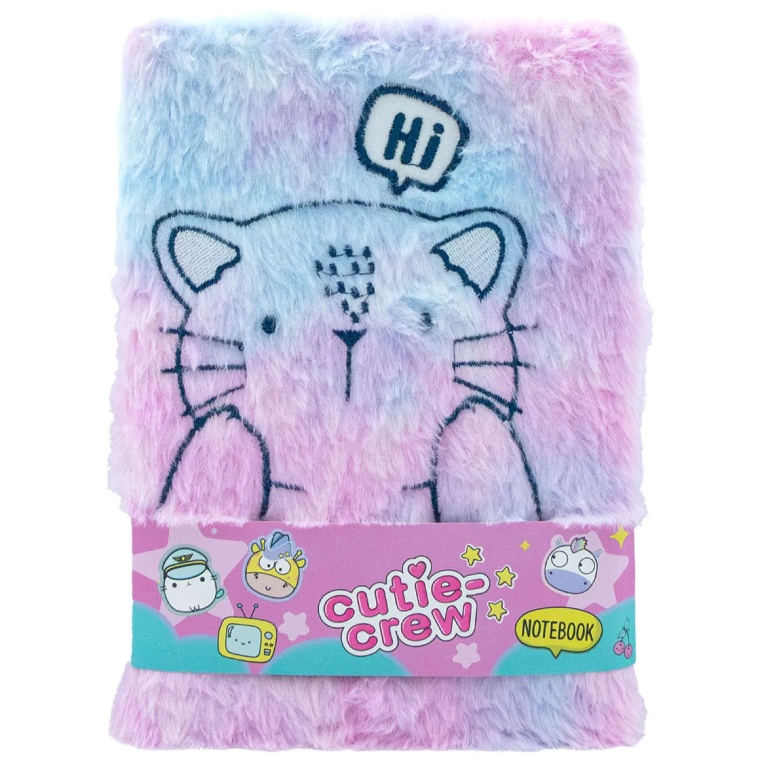 Cutie Crew Pluche Notitieboek>Canenco Clearance