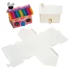 Colorations 3D Papieren Vouw Huizen, Set van 20 New