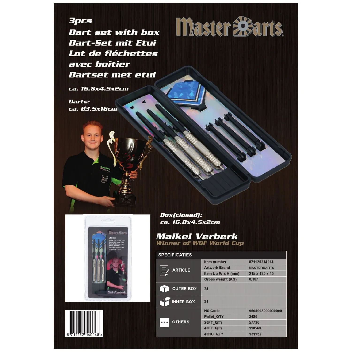 Dartpijlen met Etui, 3st. Online