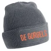 De Gorgels Muts Grijs Tekst>