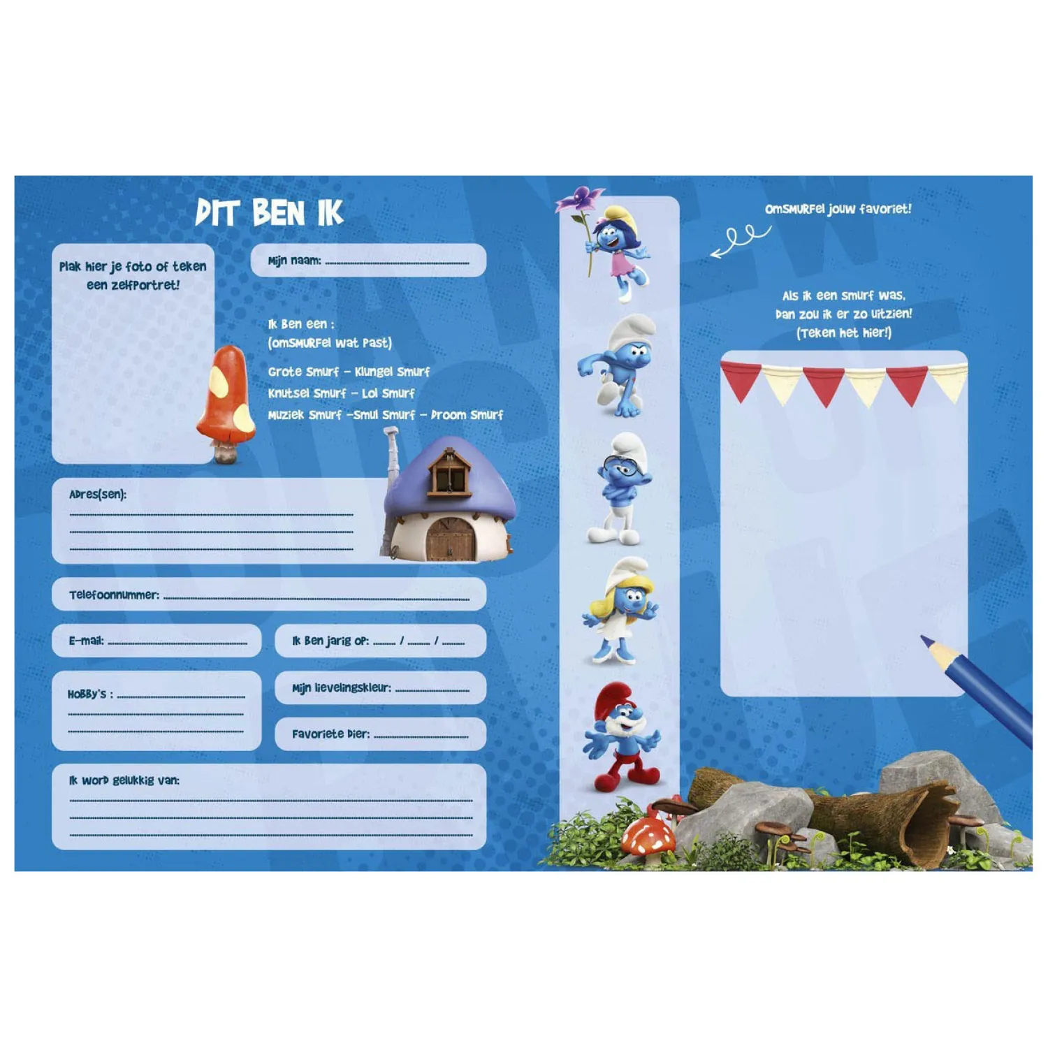 De Smurfen Vriendenboek-Studio 100 Discount