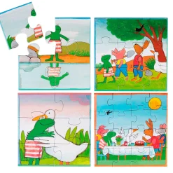 De wereld van Kikker Puzzel, 4in1-Bambolino Toys New