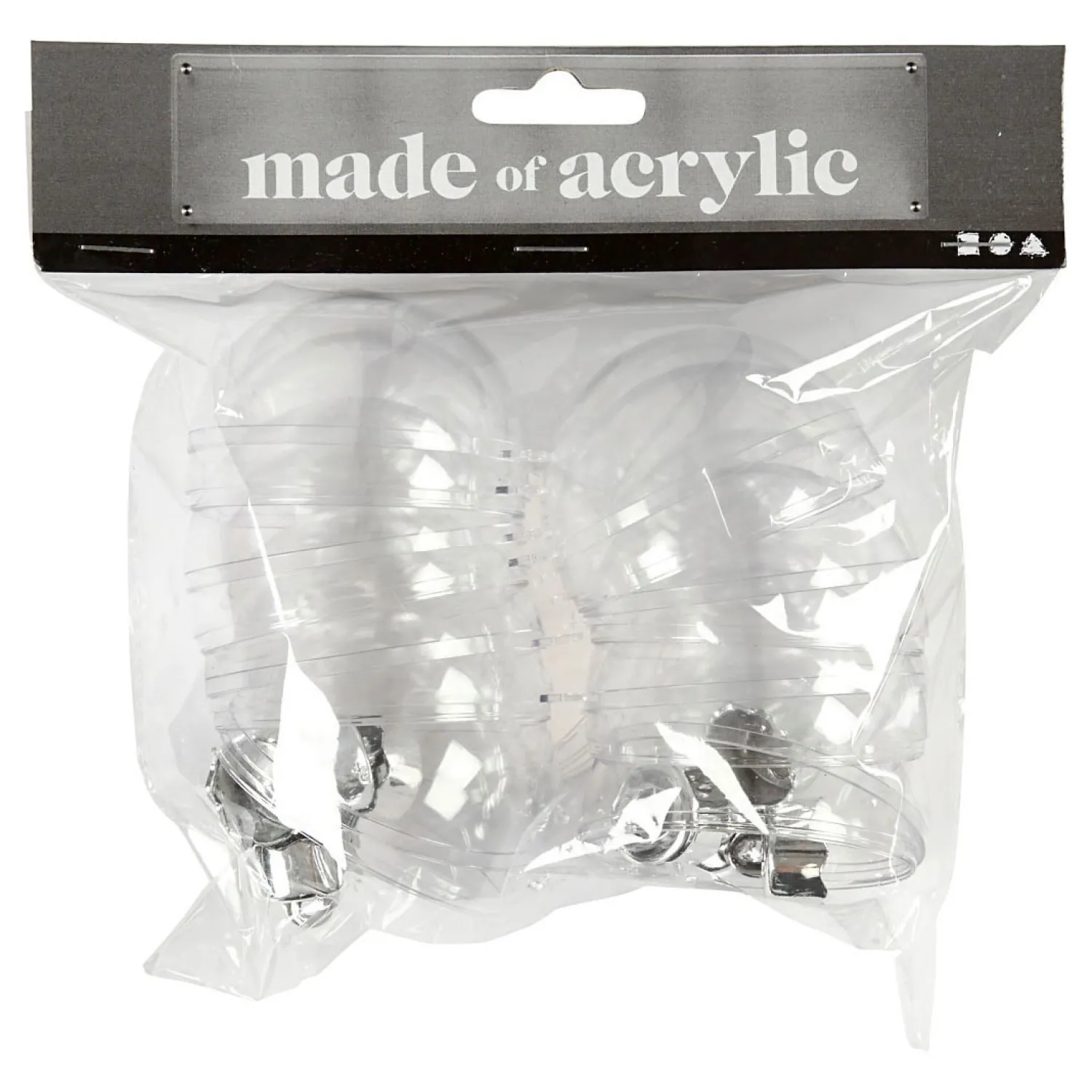 Creativ Company Deco Ballen Transparant 6cm, 8st.