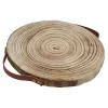 Decoratie Boomschijf Paulownia Hout met Leren Handvatten>Playwood Discount