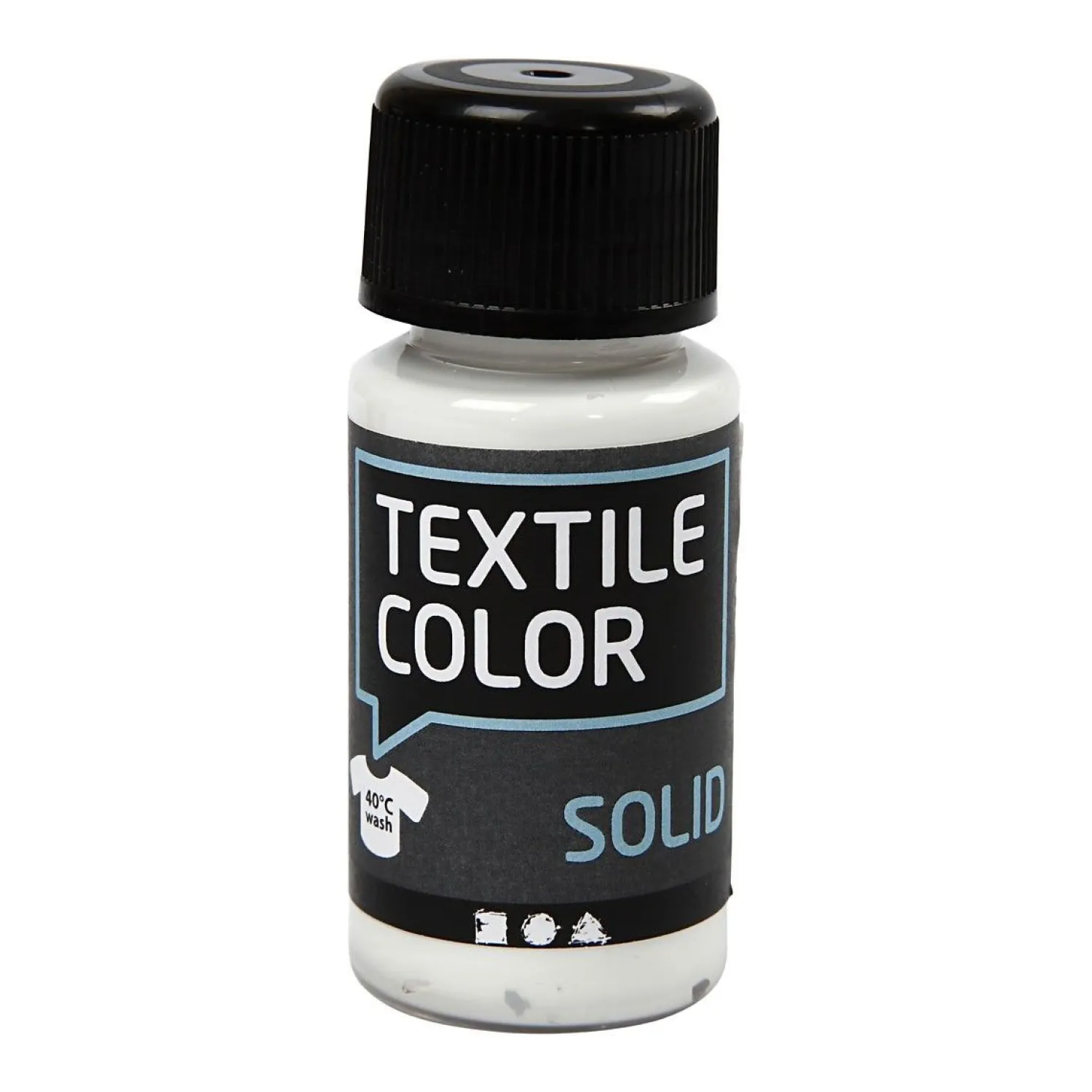 Creativ Company Dekkende Textielverf - Wit, 50ml New