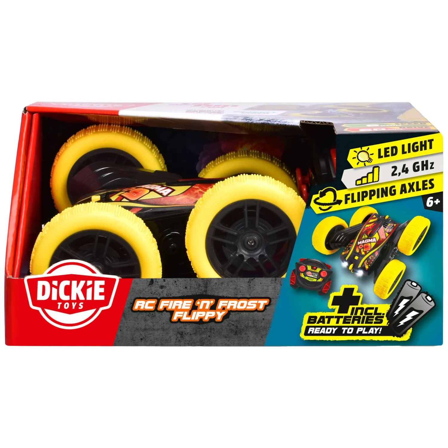 RC Bestuurbare Auto Fire 'n Frost Flippy RTR-Dickie Hot