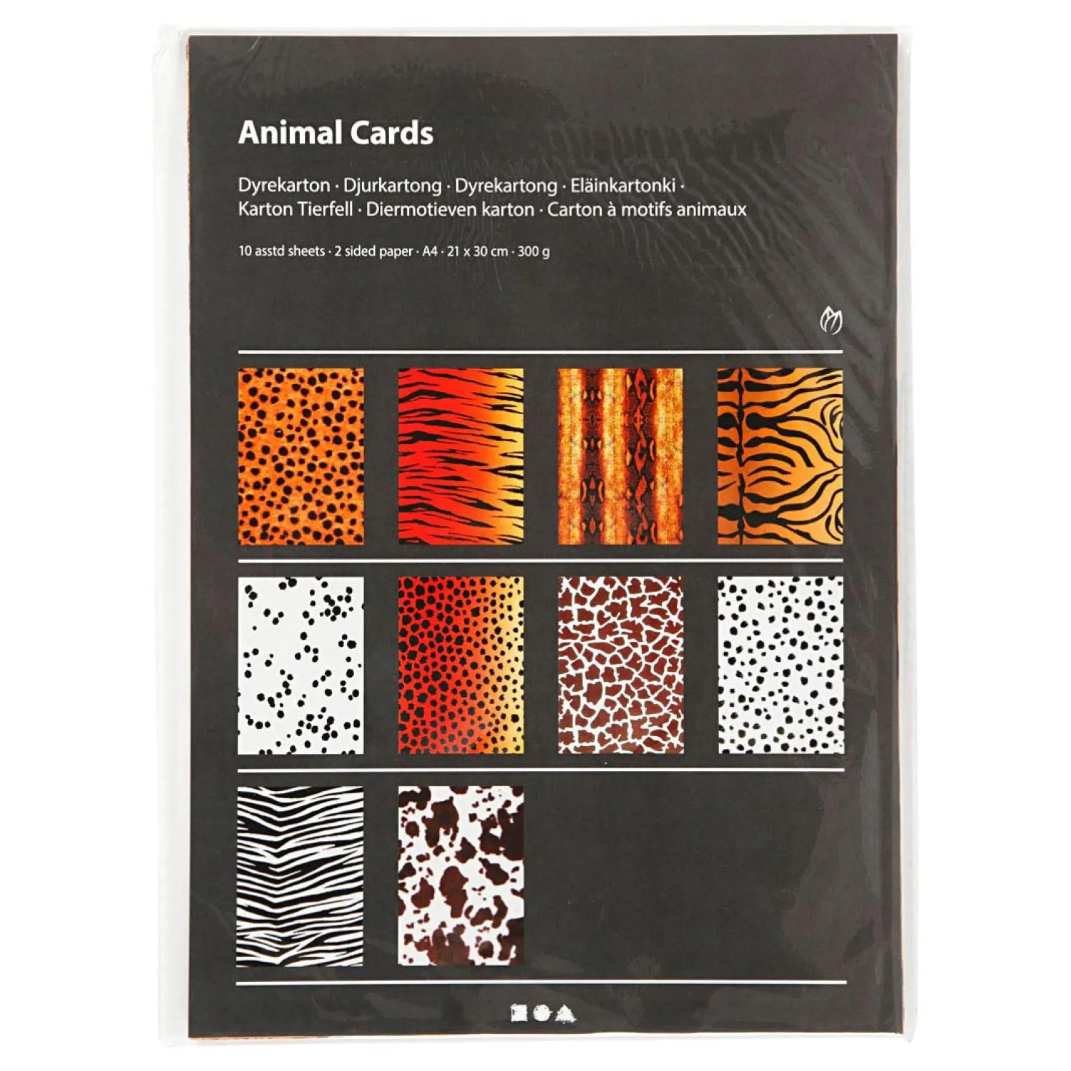 Diermotieven Karton A4, 10 Vellen>Creativ Company Hot