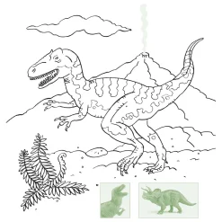 Deltas Dino Sticker Parade Hot