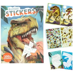 Depesche Dino World Dino World Nummer Stickers Stickerboek Hot