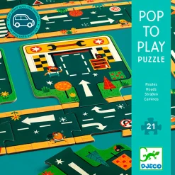 Djeco Autoweg Puzzel, 21st.> Outlet