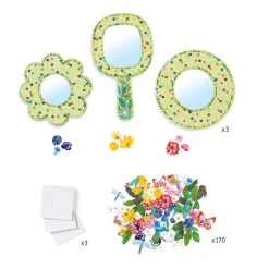 Bloemen Spiegels Knutselset, 3st.-Djeco Online