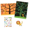 Creatief Mapje met 30 Stickers - Boomdieren-Djeco Sale