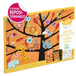 Creatief Mapje met 30 Stickers - Boomdieren-Djeco Sale