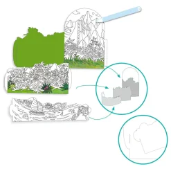 Djeco 3D Kleurplaat Eiland Clearance