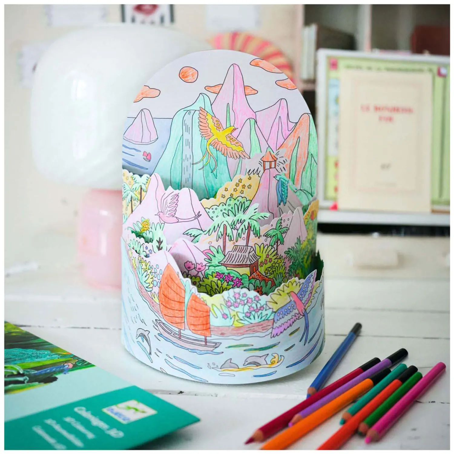 Djeco 3D Kleurplaat Eiland Clearance