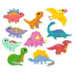 Djeco Dinosaurus Duo Puzzels, 10 puzzels Best