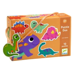Djeco Dinosaurus Duo Puzzels, 10 puzzels Best
