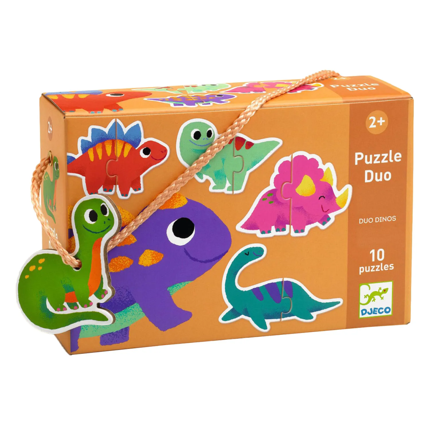 Djeco Dinosaurus Duo Puzzels, 10 puzzels Best