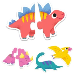 Djeco Dinosaurus Duo Puzzels, 10 puzzels Best