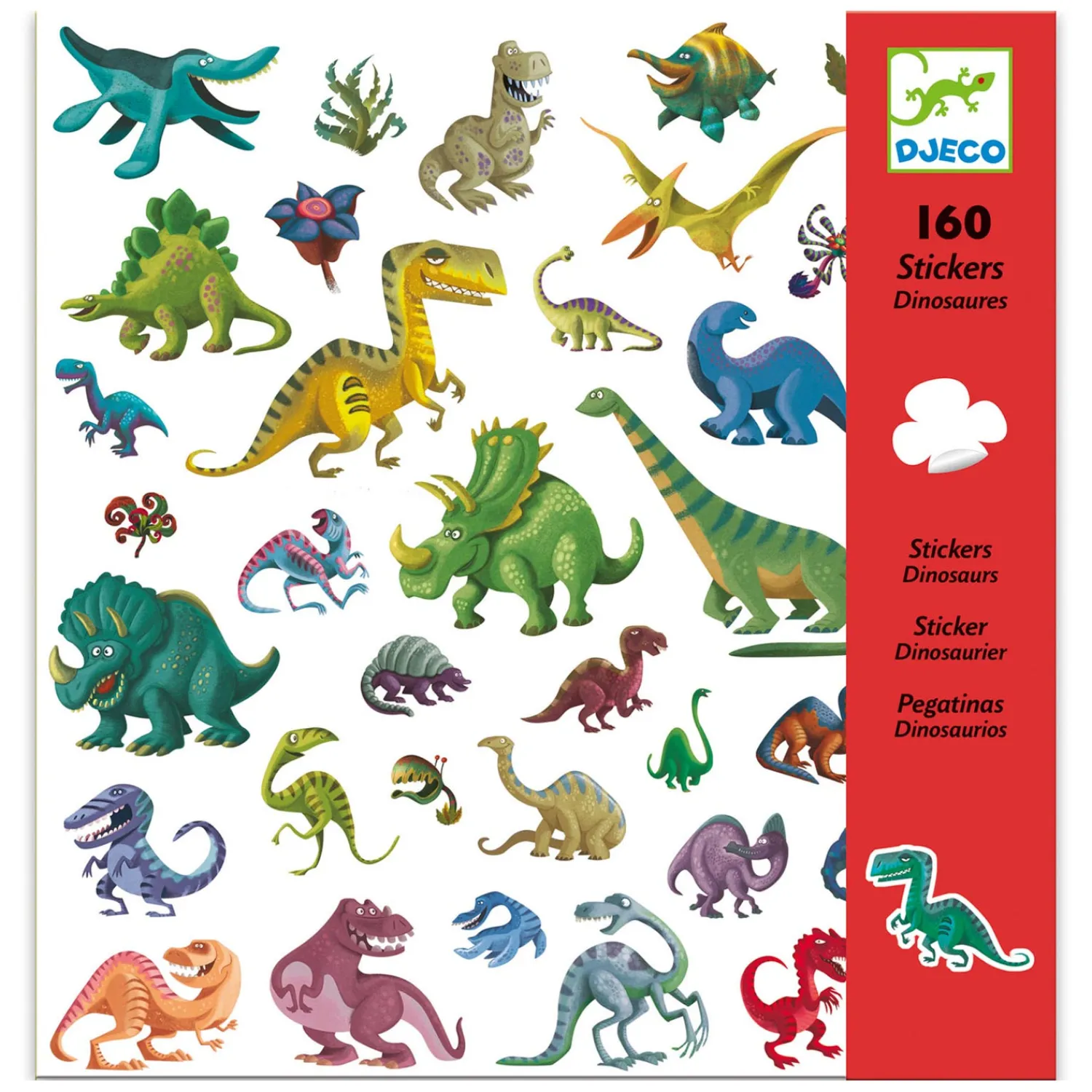 Djeco Dinosaurus Stickers, 150st. Sale