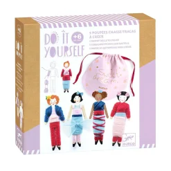 Djeco DIY - Knutselset 5 Houten Popjes Discount