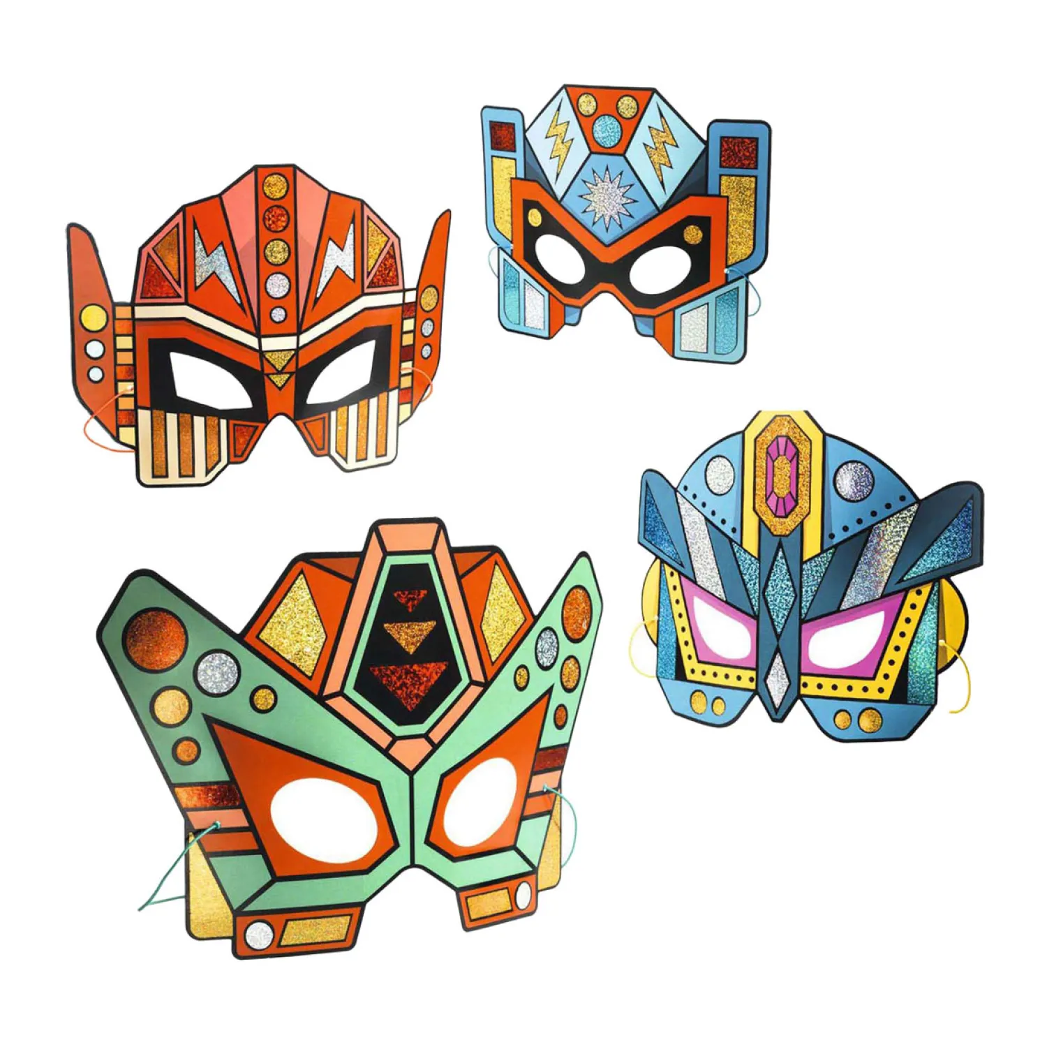 DIY - Masker Super Robots - 4 Maskers-Djeco Best
