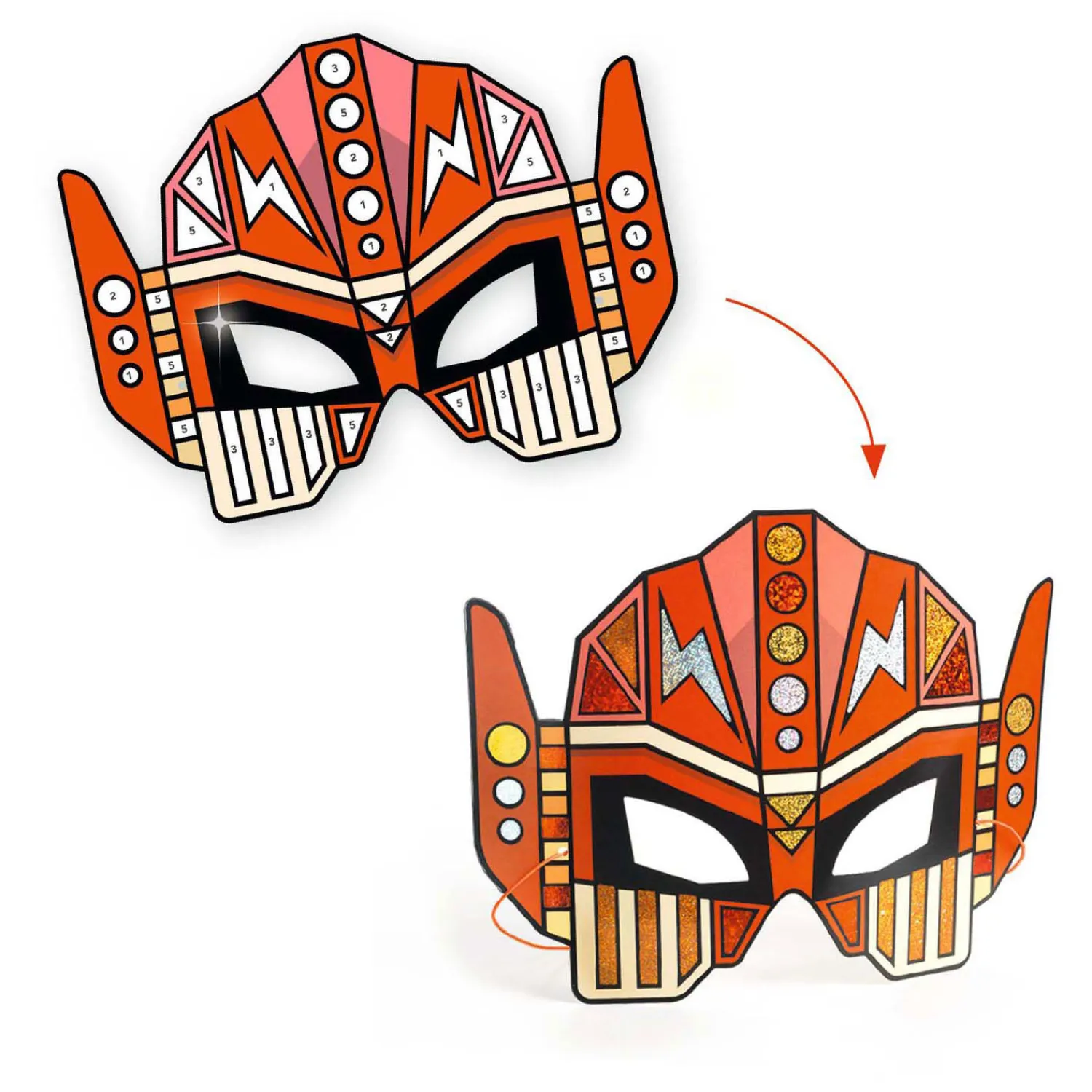 DIY - Masker Super Robots - 4 Maskers-Djeco Best