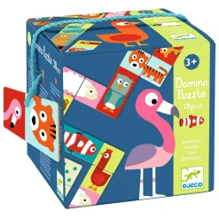 Domino Animo Puzzel - 28dlg.>Djeco Clearance