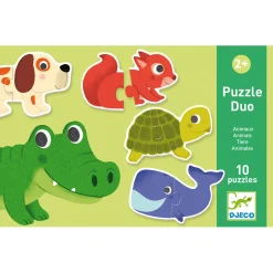 Djeco Duo Dieren 10in1 Puzzel Clearance