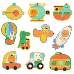 Duo Puzzel Voertuigen - 10 Puzzels>Djeco Hot