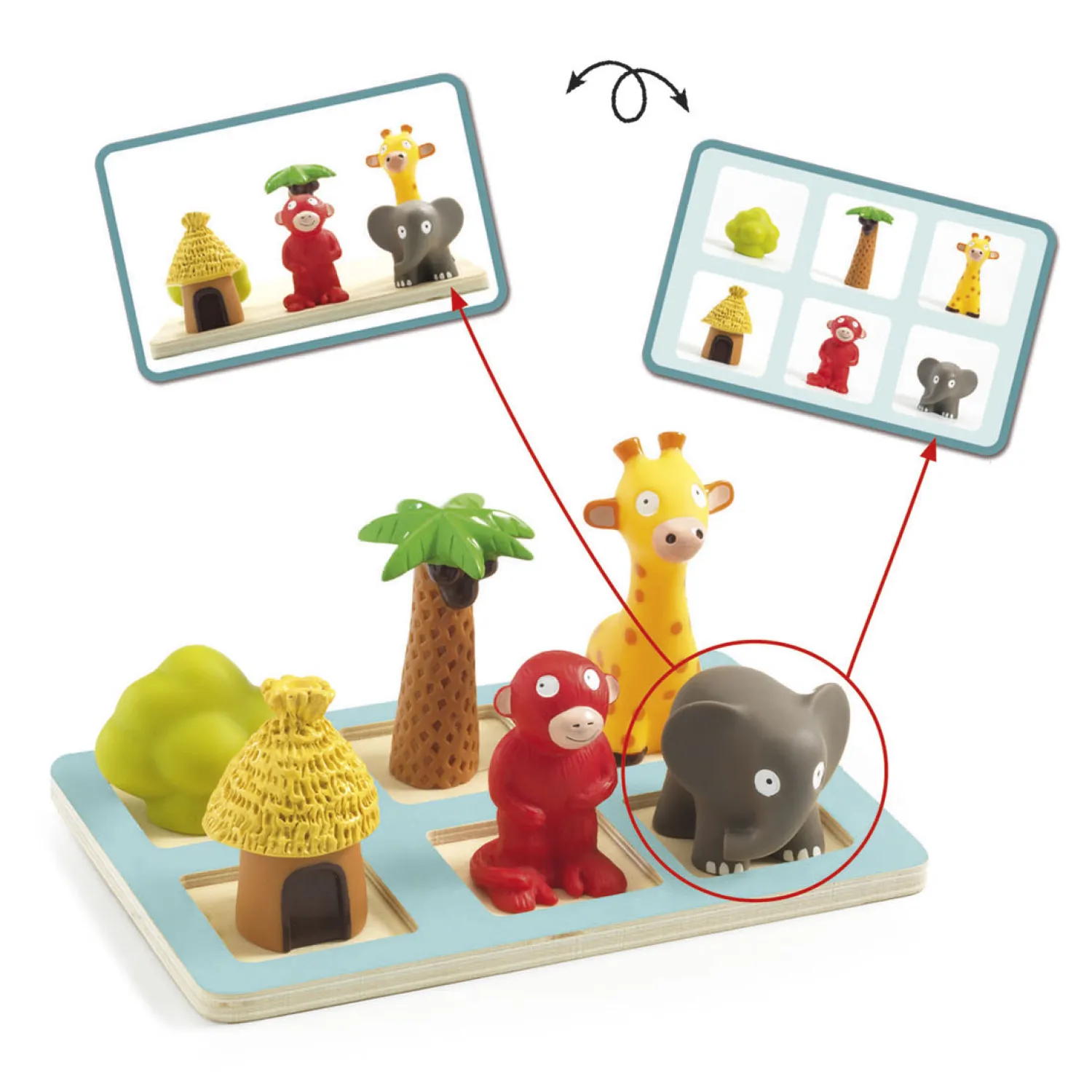 Eduludo Jungledieren Inzicht Spel>Djeco Online