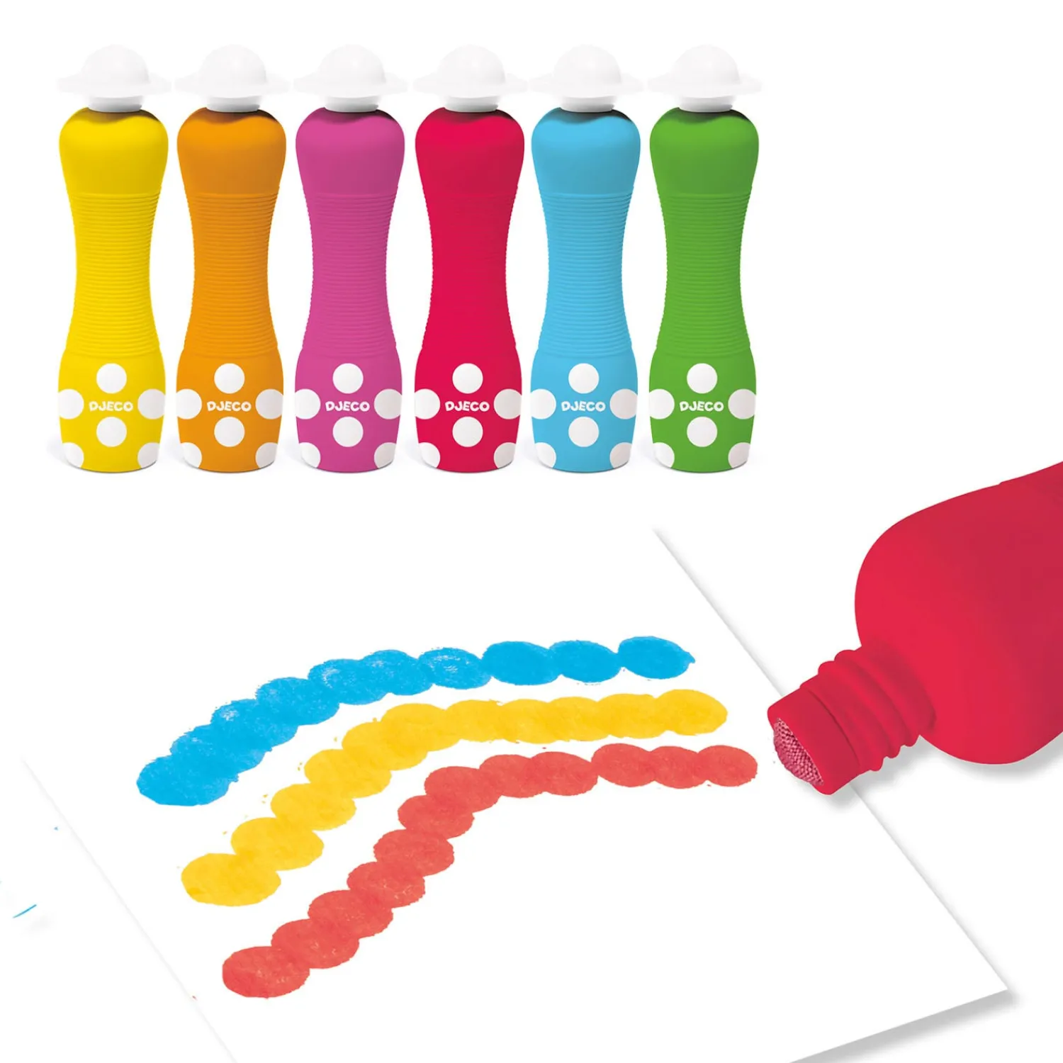 Foam Stiften, 6st.>Djeco Hot