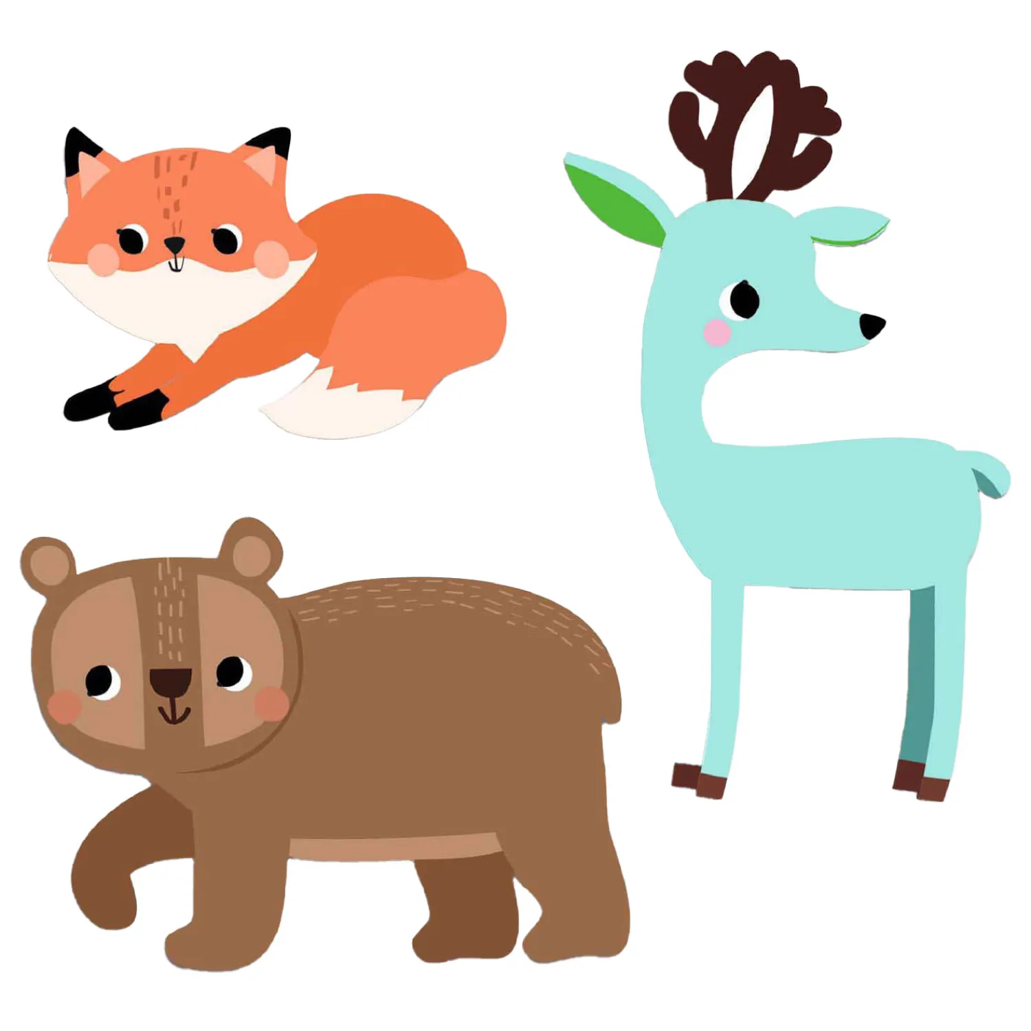 Grote Stickers - Bosdieren>Djeco Discount