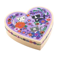 Djeco Hartvormige Doosje Katjes met 3 Armbanden Discount