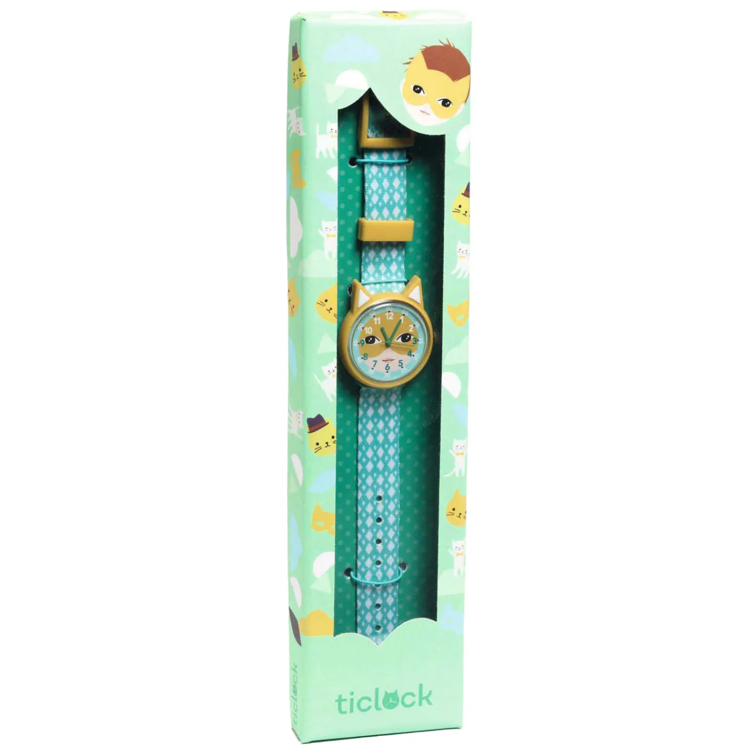 Horloge Kat Blauw-Djeco Hot