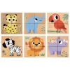 Houten Blokpuzzels - 4dlg.-Djeco New
