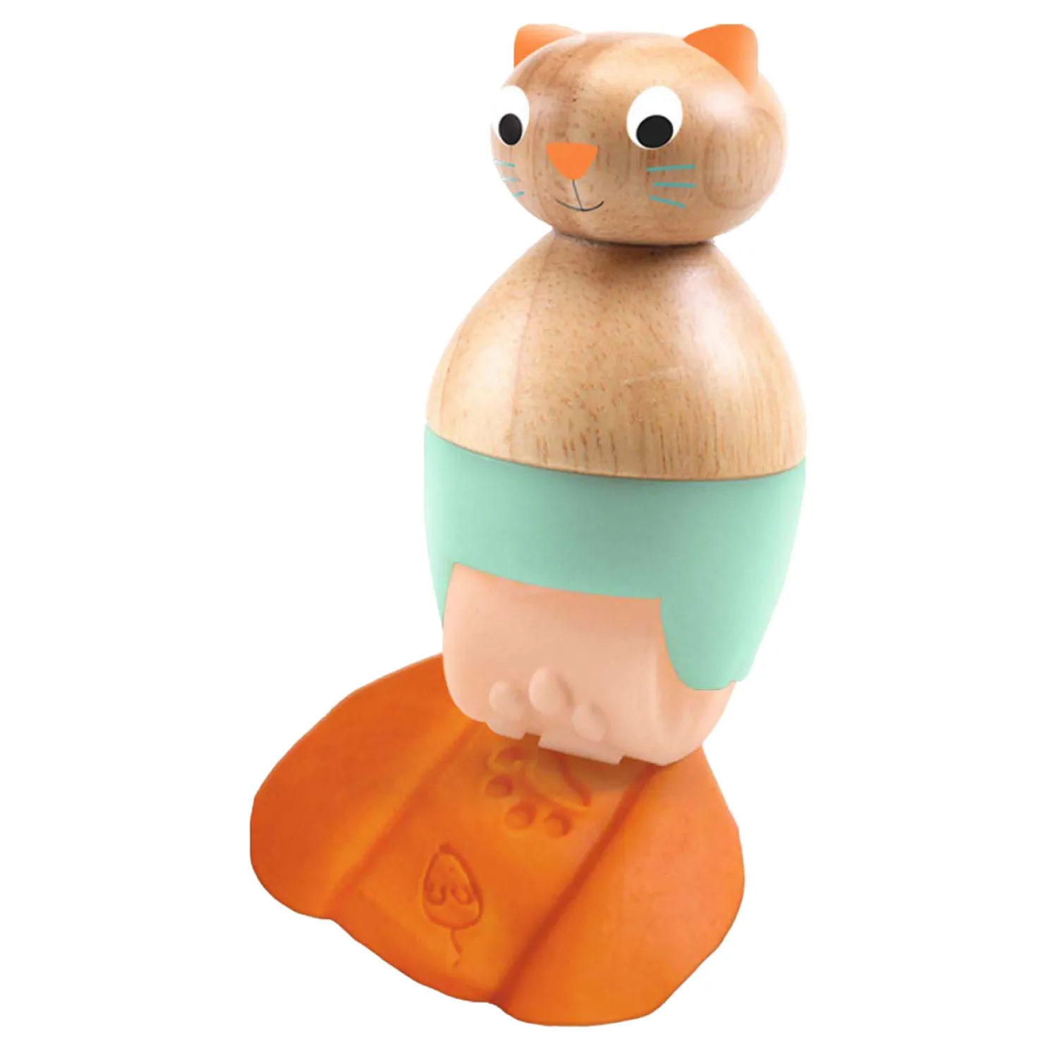 Houten Dierenrollers Klei - 3st.>Djeco Online