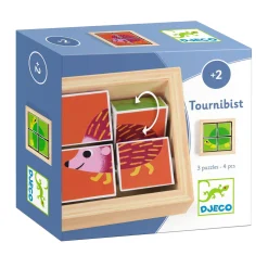 Houten Draaipuzzel - 4dlg.>Djeco Online
