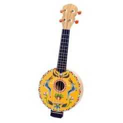 Houten Gele 4-snarige Banjo-Djeco Best
