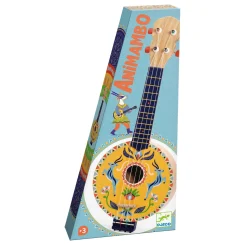 Houten Gele 4-snarige Banjo-Djeco Best