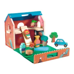 Houten Huis met 7 Figuren-Djeco