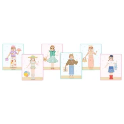 Houten Magneten Mix en Match - Outfits-Djeco