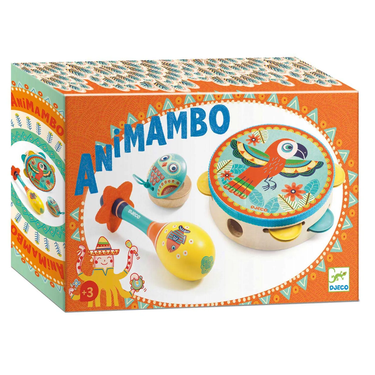 Djeco Houten Muziekset Animambo, 3dlg. Clearance