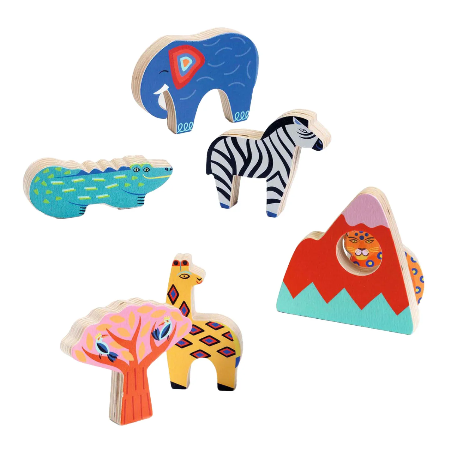 Houten Puzzel Savanne - 7dlg.-Djeco Online