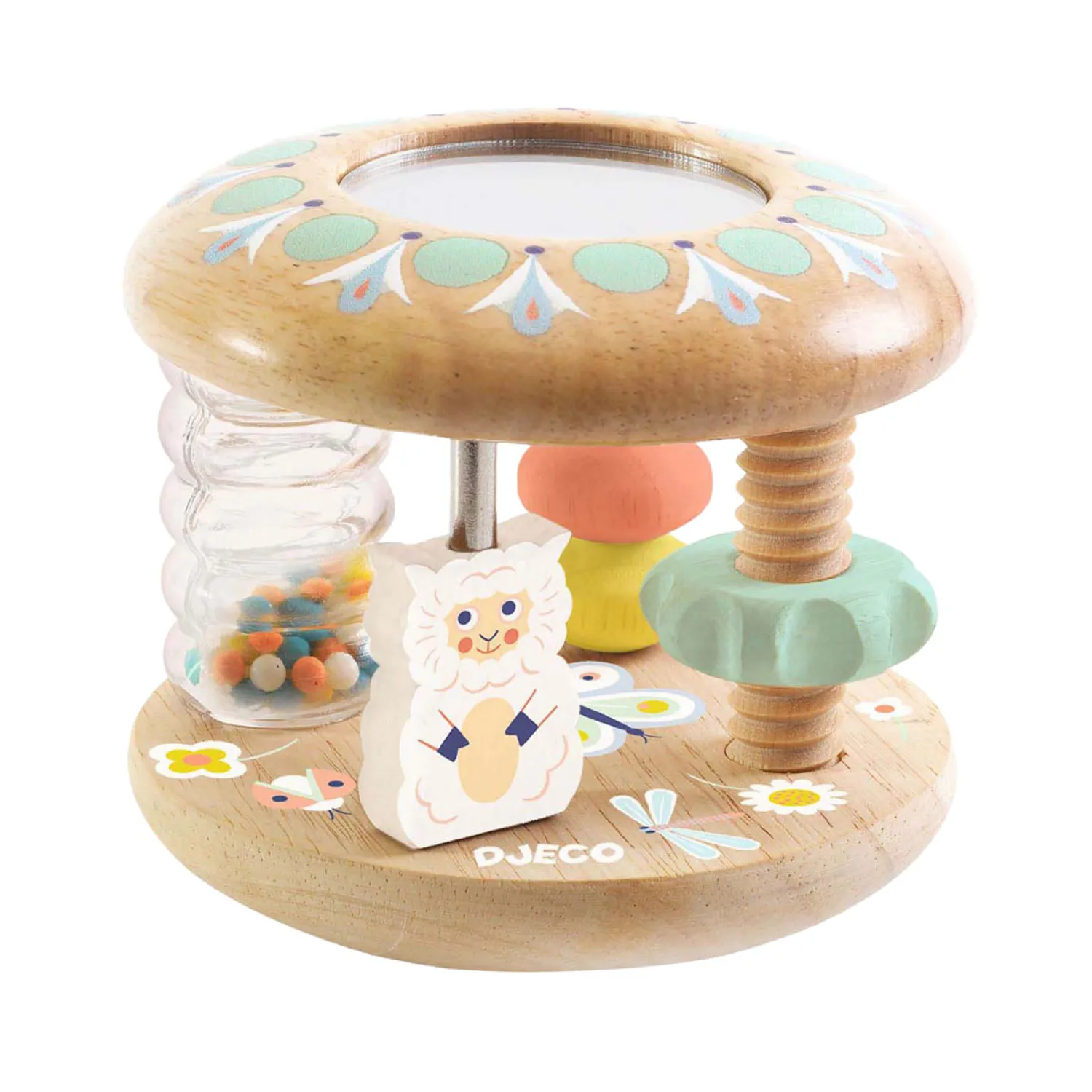 Houten Rammelaar Pastel-Djeco Clearance