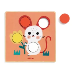 Djeco Houten Sorteerspel Vormen en Kleuren Sale