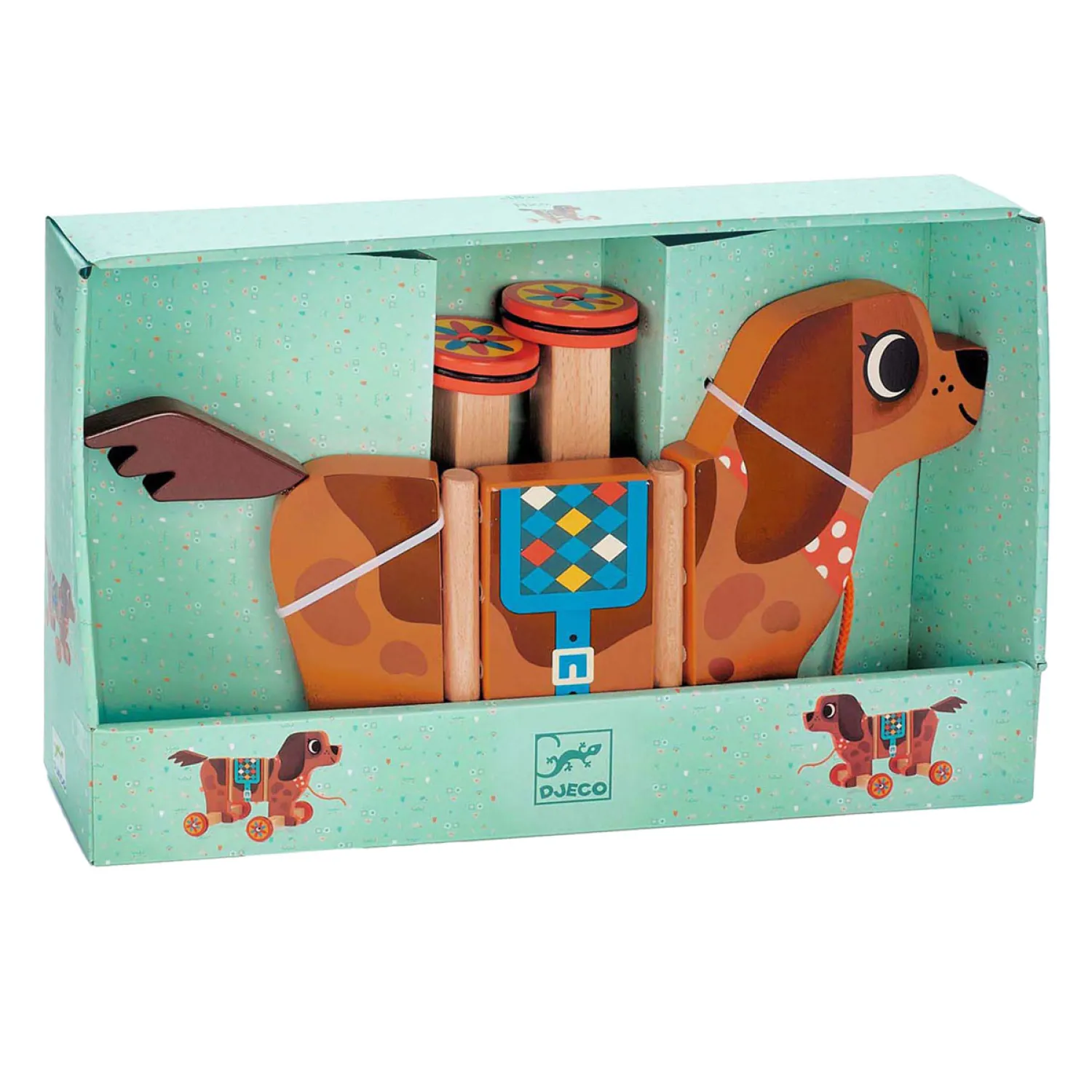 Houten Trekfiguur Nico de Hond-Djeco New