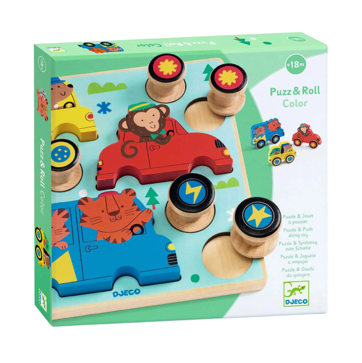 Djeco 2-in-1 Houten Puzzel Spel Outlet