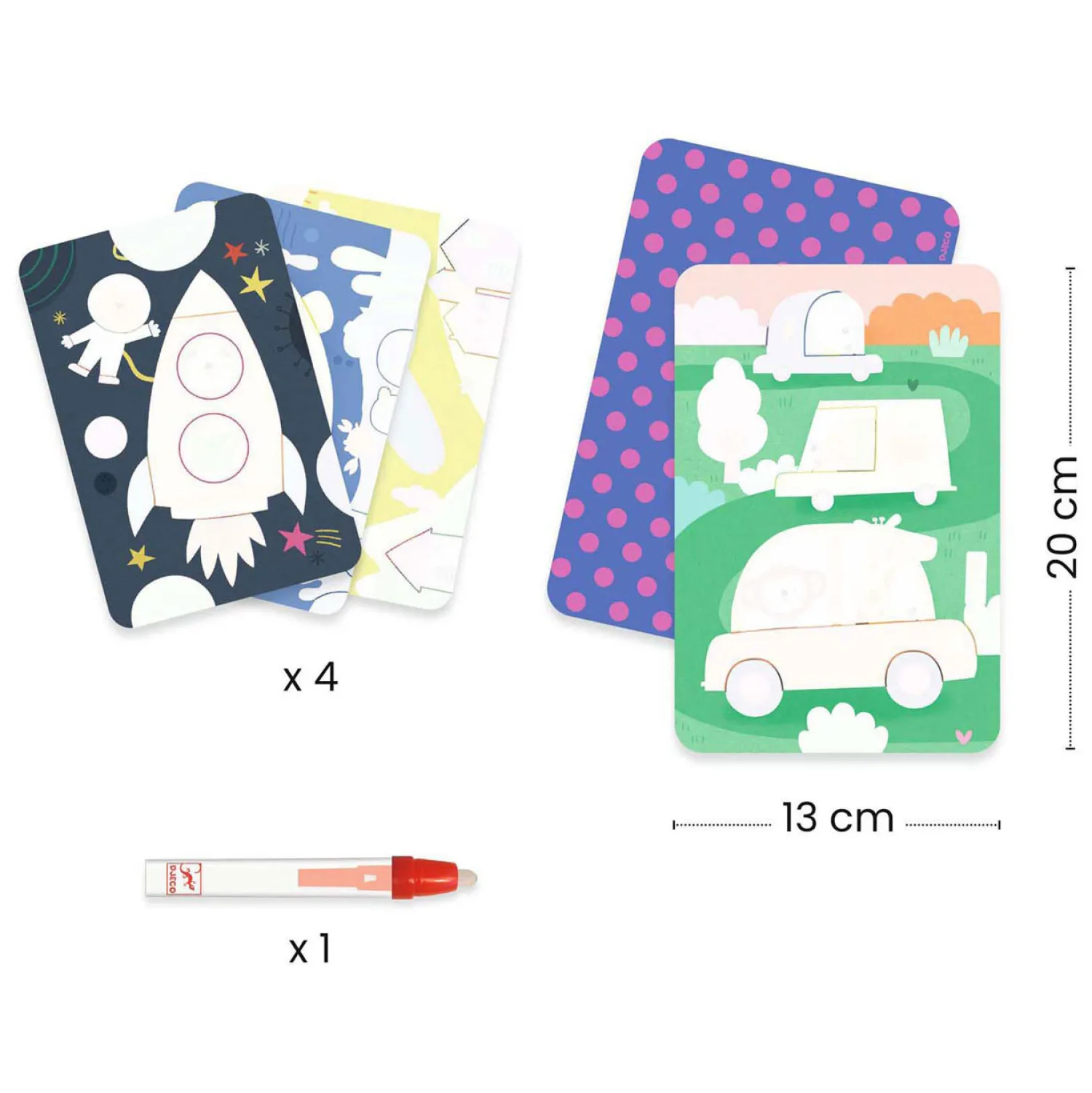 Kleuren met Water - Onderweg>Djeco Discount